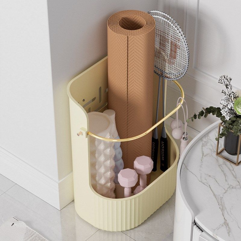 瑜伽垫收纳筐健身护具运动器材夹缝收纳篮壁挂式家用泡沫轴置物架,收纳整理,运动器材收纳用具,淘宝优惠券,粉丝福利购,淘宝优惠卷