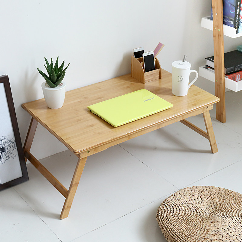 笔记本电脑桌床上用可折叠小桌子实木简约宿舍懒人学习书桌炕桌竹,住宅家具,电脑桌,淘宝优惠券,粉丝福利购,淘宝优惠卷