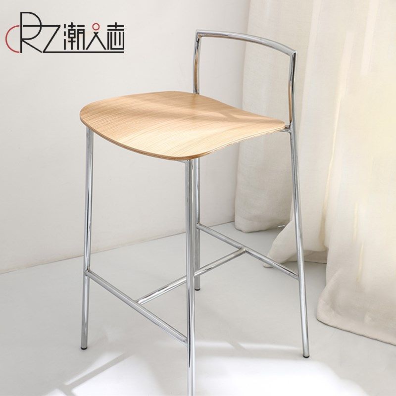 中古简约靠背吧椅家用高椅子铁艺酒吧椅现代简约高脚椅轻奢吧台凳,住宅家具,家用高脚椅,淘宝优惠券,粉丝福利购,淘宝优惠卷