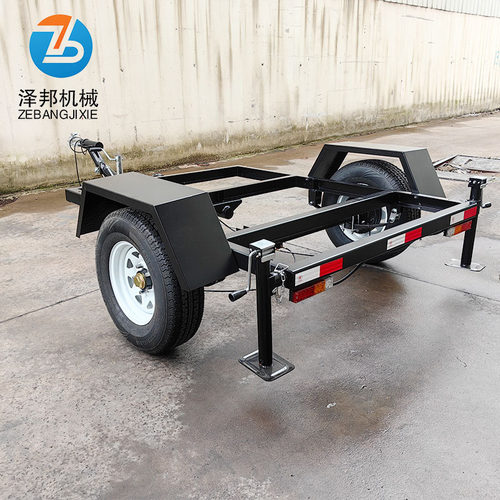 1.5吨发电机组移动运输拖车底盘 罐体拖车 骨架拖车 框架拖车