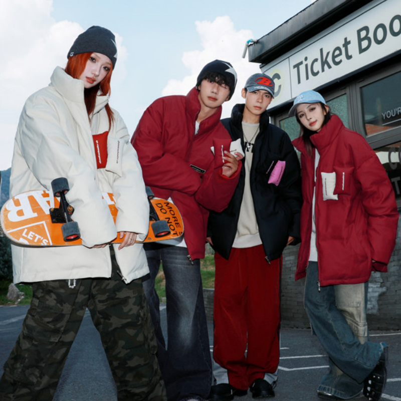 新款情侣百搭棉服女2025年冬季立领加厚学生免洗PU皮防风外套潮,女装/女士精品,棉衣/棉服,淘宝优惠券,粉丝福利购,淘宝优惠卷