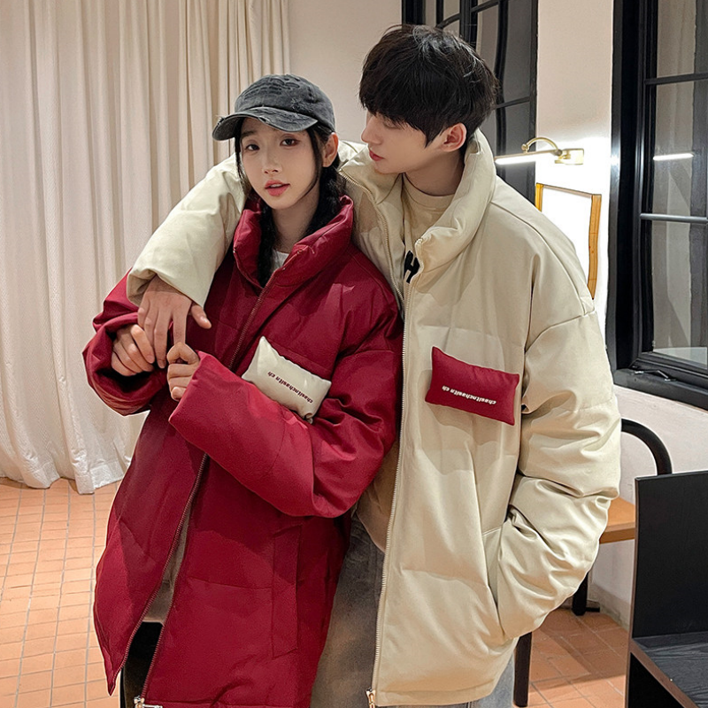 2025年冬季新款情侣百搭棉服女立领加厚学生免洗PU皮防风外套潮,女装/女士精品,棉衣/棉服,淘宝优惠券,粉丝福利购,淘宝优惠卷