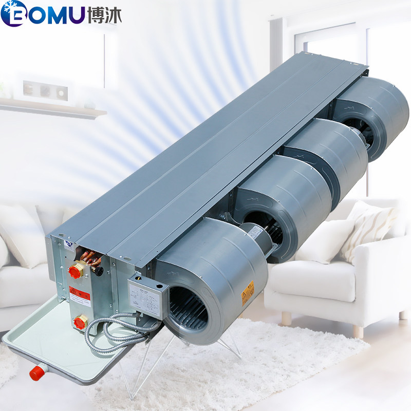 卧式暗装风机盘管中央空调散热器水系统冷暖静音家用FP-WA盘管机