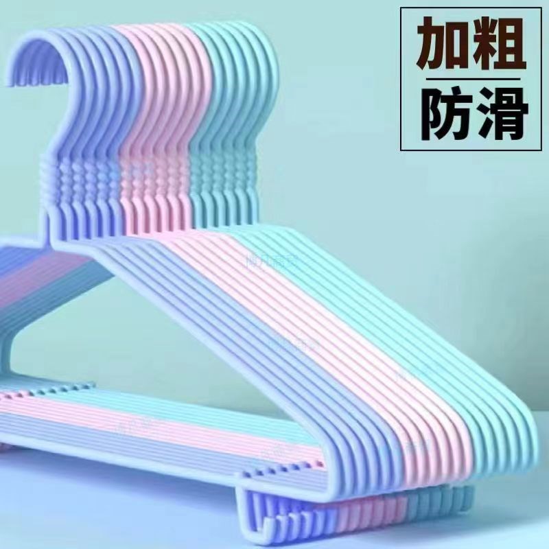 精品加厚加粗成人衣架家用防滑宿舍晾衣服衣挂架加大号棉衣衣撑架图片