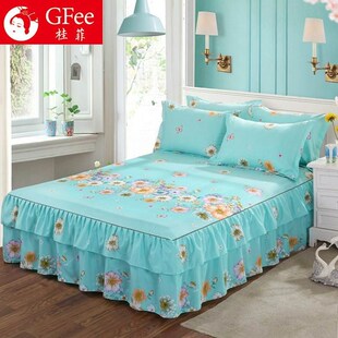 双人床罩单件床裙一米套加厚二五八防滑床垫床单2022新款床围裙罩