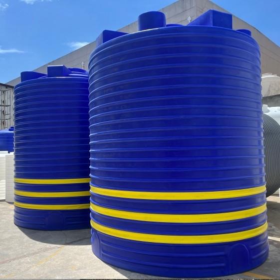 化工乙二醇PE塑料储罐20立方蓝色加厚牛筋PE水箱废水收集蓄水桶