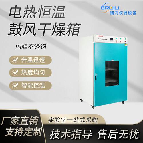 瑞力仪器供应电热恒温数显鼓风干燥箱温烘箱实验室快速烘干箱