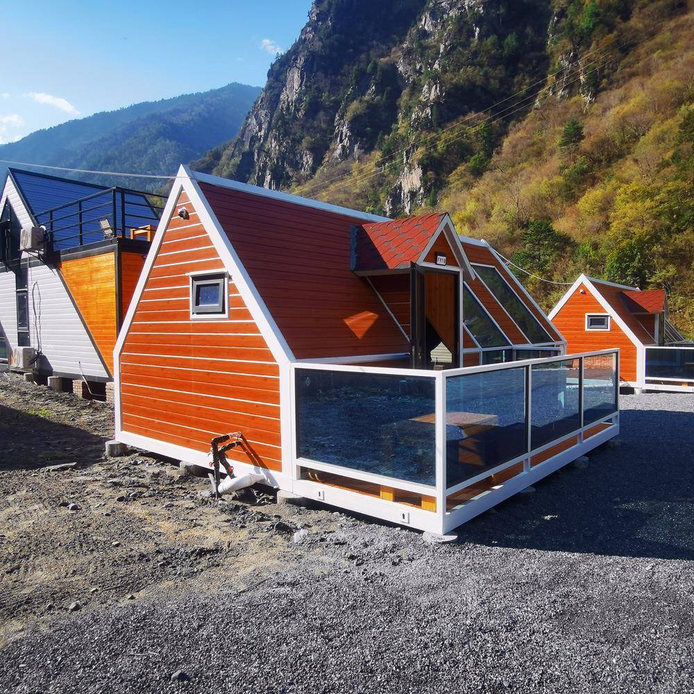 欧式现代风格建筑安装运输方便的装修移动预制集装箱房屋