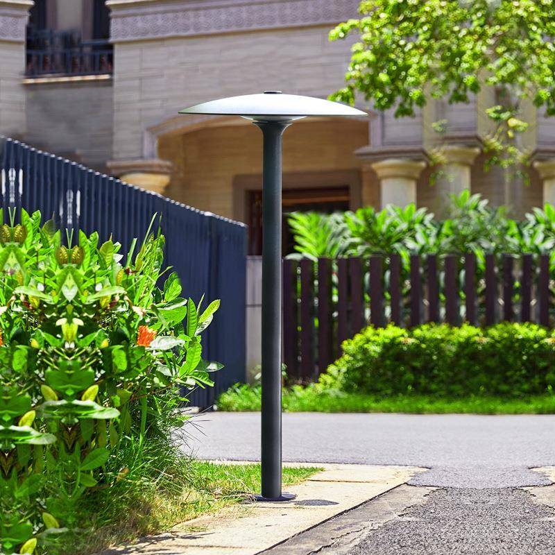 户外草坪灯简约防水伞形蘑菇草坪灯别墅花园亮化道路地插草地灯