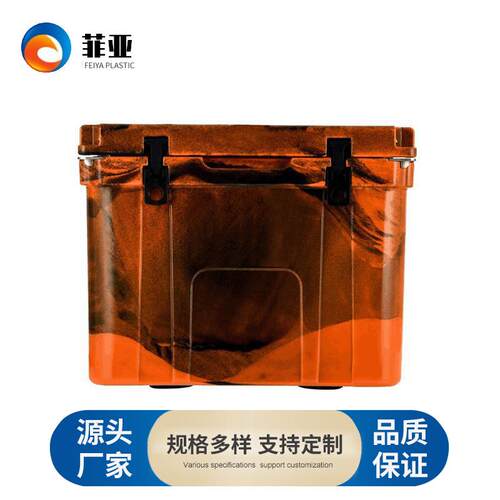 厂家供应大容量55L冷藏运输箱承重耐用生鲜运输周转冷藏箱