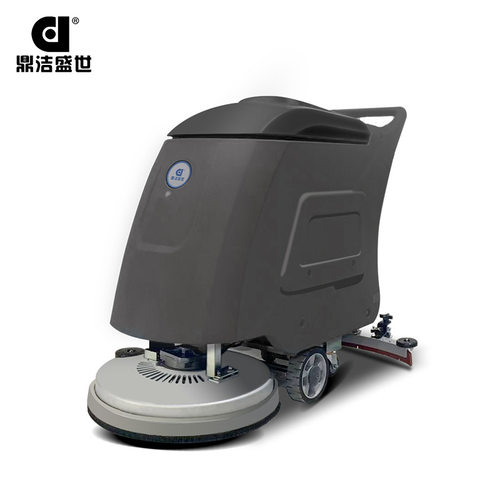鼎洁盛世手推式工业洗地机吸拖一体工厂车间食堂用拖地机DJ520M灰