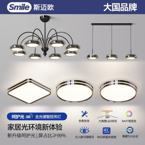2024新款意式轻奢现代客厅吊灯卧室吊灯高档大厅主灯全屋套餐灯具