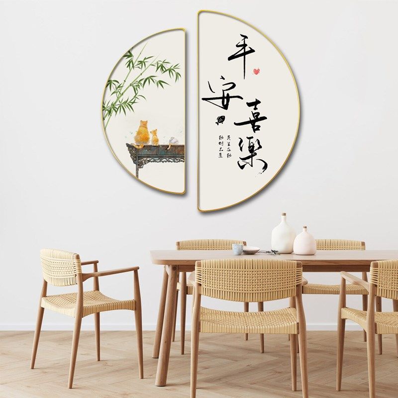 新中式三餐四季餐厅墙上装饰画厨房歺厅餐桌边柜挂画饭店禅意壁画,家居饰品,现代装饰画,淘宝优惠券,粉丝福利购,淘宝优惠卷