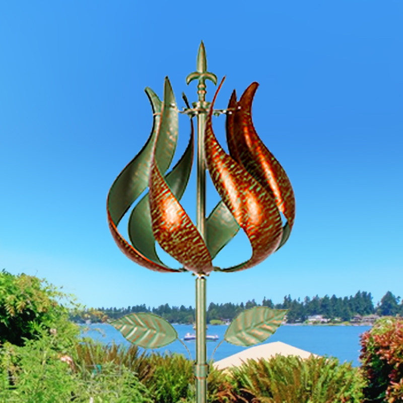 户外花园庭院别墅阳台草坪铁艺旋转风车装饰摆件创意模型造景布置,家居饰品,户外/庭院摆件,淘宝优惠券,粉丝福利购,淘宝优惠卷