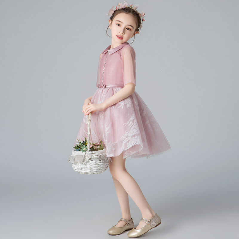 小女孩公主裙礼服女童粉色洋气钢琴演出服儿童小主持人生日蓬蓬纱,童装/婴儿装/亲子装,儿童礼服,淘宝优惠券,粉丝福利购,淘宝优惠卷