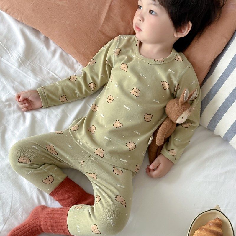 秋冬厚款儿童内衣套装纯棉宝宝秋衣秋裤无骨修身男童女童棉毛衫A,童装/婴儿装/亲子装,内衣套装,淘宝优惠券,粉丝福利购,淘宝优惠卷