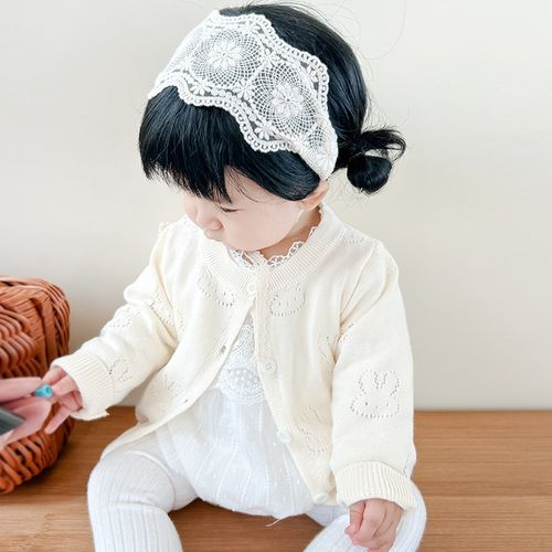 男女童春秋季小外套外出上衣透气夏季宝宝婴儿针织衫空调开衫薄款