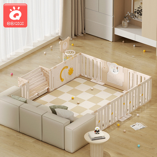 婴儿地上防护栏儿童游戏围栏客厅三面一体室内家用宝宝沙发边一侧