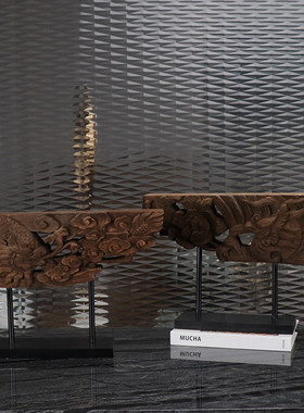 新中式龙凤摆件禅意样板房客厅居家装饰品玄关电视柜创意现代软装