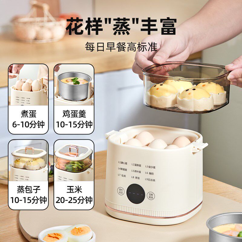 煮蛋器蒸蛋2025新款自动断电家用正品多功能预约宿舍迷你早餐神器