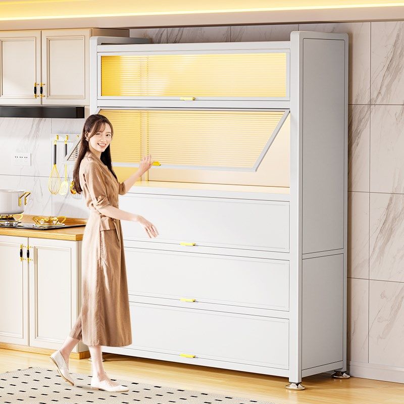 厨房置物架多功能落地收纳柜子微波炉家用锅具碗多层防尘储物橱柜,厨房/烹饪用具,厨房置物架/置物柜/角架,淘宝优惠券,粉丝福利购,淘宝优惠卷