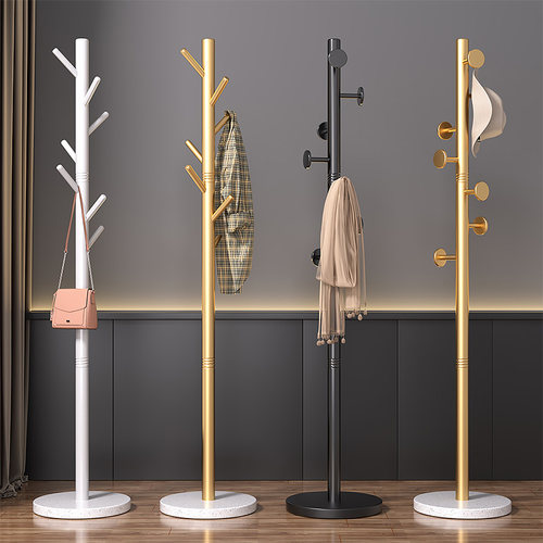 衣帽架立式落地卧室挂衣架衣服架子家用客厅单杆不占地办公室衣架