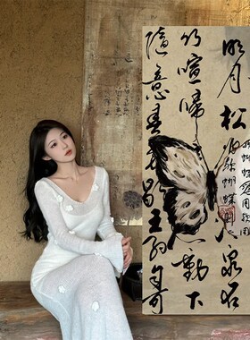 茶室装饰品壁画新中式茶道禅意文化背景布置墙贴纸茶楼茶叶店挂件