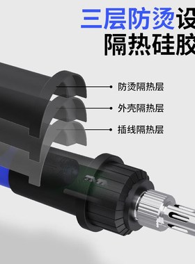 电烙铁40W内热式恒温电洛铁套装电焊笔松香焊锡丝焊接工具640040