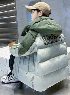 童装男童棉衣冬装2023新款洋派韩版儿童羽绒棉服外套冬季加厚棉袄