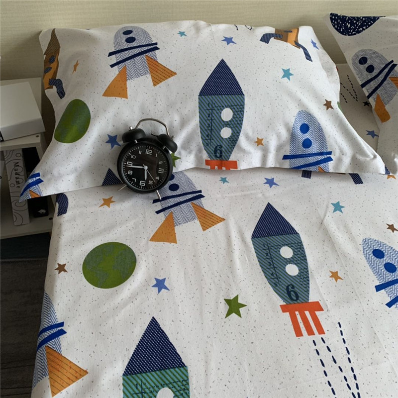 老粗布床单加厚不易皱1.8m1.2米儿童卡通优质全棉睡单帆布三件套