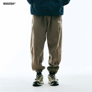 加厚男款 卫裤 束脚男裤 冬季 男生休闲秋冬裤 加绒运动裤 长裤 子潮 男士