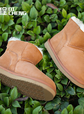 隆丰出品/起程宝宝雪地靴男女短靴宝宝加绒加厚棉鞋靴子SW3W185YK