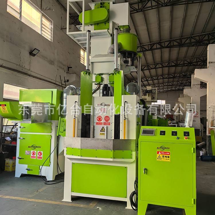 圆管打砂清理设备防爆不锈钢铝件专用小型转盘抛丸机螺栓套喷砂机