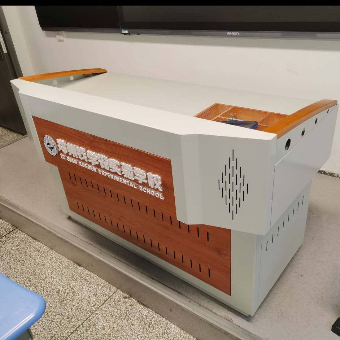 郑州多媒体讲桌演讲台 非标定制 图纸设计 厂家直销