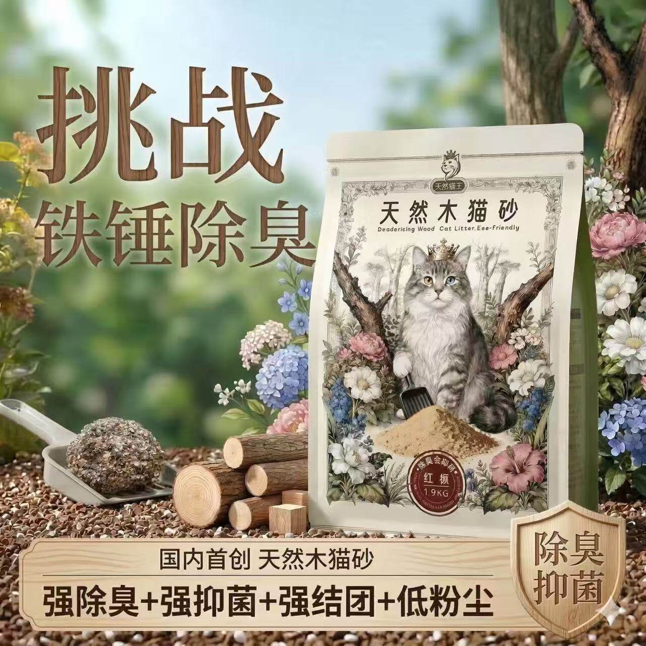 毛球国王纯木无香猫砂1.9kg 5.9元 - 86线报
