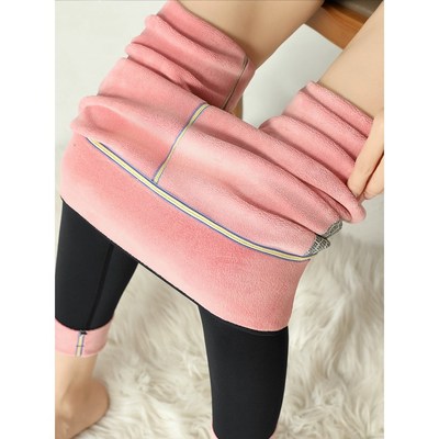 韩国鲨鱼裤女秋冬季2025新款外穿高腰收腹加绒加厚打底保暖棉裤子