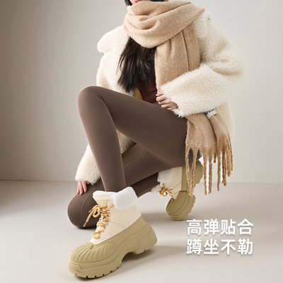 加绒鲨鱼裤女外穿冬季厚