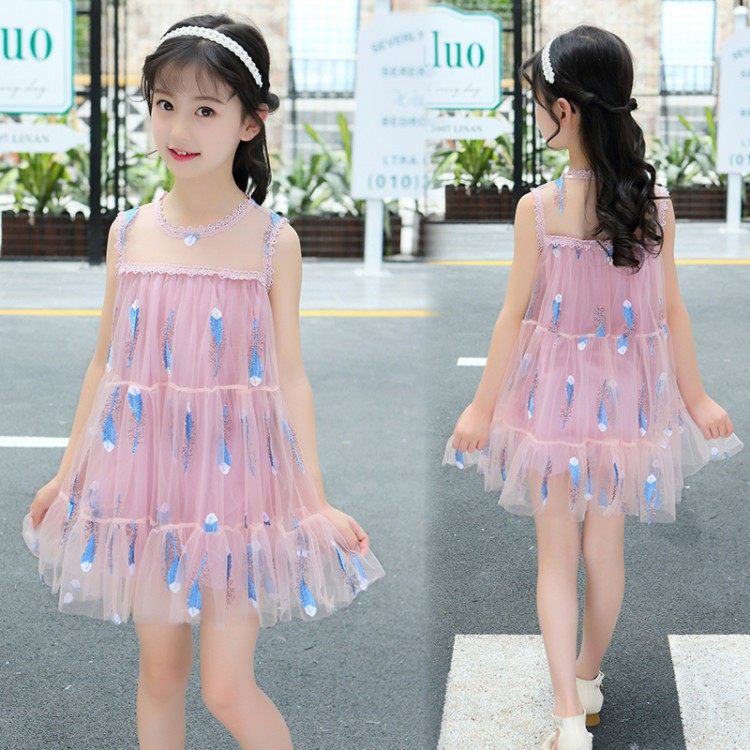 5到6至7女童8夏天小女孩子12儿童装洋气连衣裙子10夏季衣服装11岁