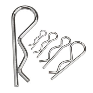 镀锌B型销R型销弹性开口销不锈钢波浪销R形销子卡销发夹锁销插销