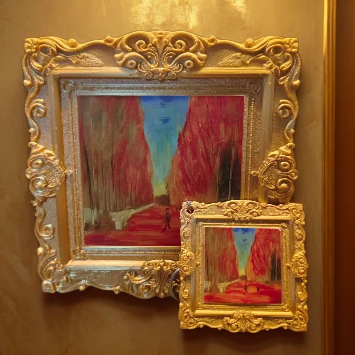 三角洲行动游戏周边印象派名画大红模型大金3d打印玩具高还原摆件