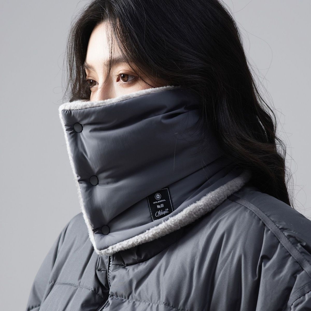 脖子保温套围脖男防寒加绒加厚面罩一体骑行电动车护颈防风脖套冬