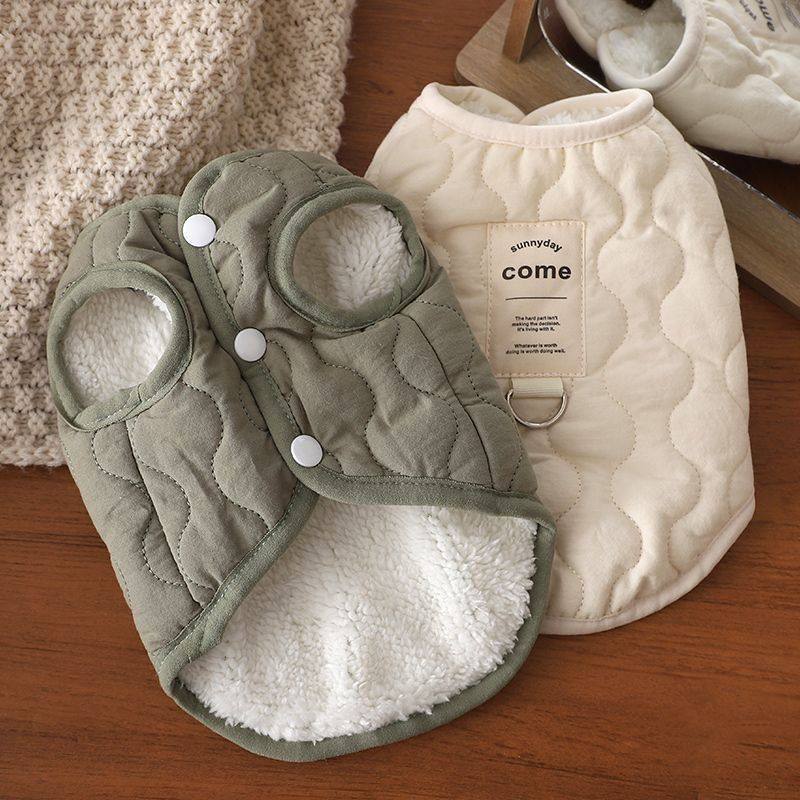 秋冬款网红猫咪小中型犬泰迪狗狗衣服加绒带牵引扣背心防掉毛保暖,宠物/宠物食品及用品,狗宠物服装/雨衣,淘宝优惠券,粉丝福利购,淘宝优惠卷