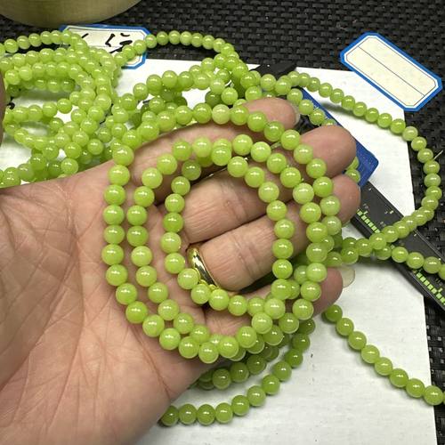 四海精选6mm俄罗斯青苹果绕手多圈手串392