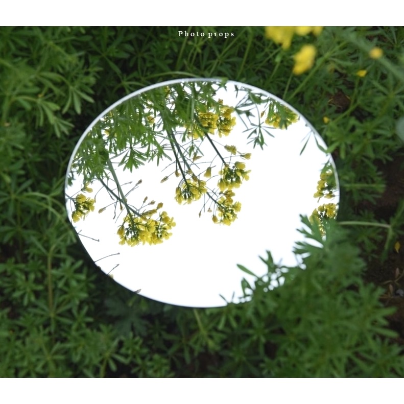 ins亚克力镜面镜子 反光面托盘展示饰品拍照道具摄影背景装饰摆件