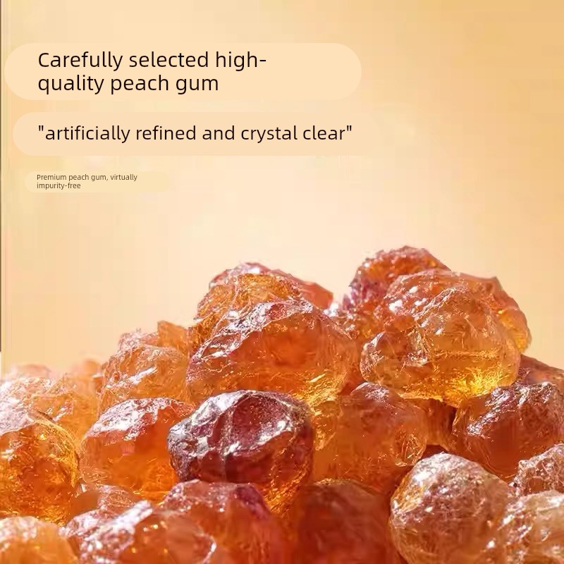 北同内廷上用桃胶可搭红枣枸杞皂角米胶质满满泡水泡茶炖汤正品枸