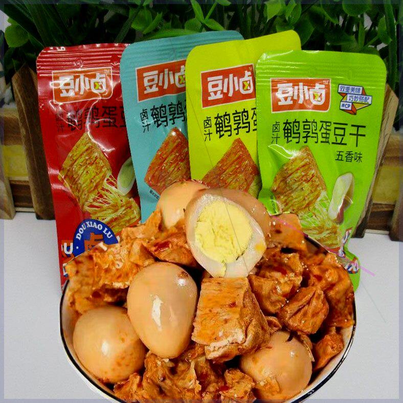 豆小卤鹌鹑蛋豆干整箱小包装五香味素肉卤蛋解馋休闲零食酱香即食