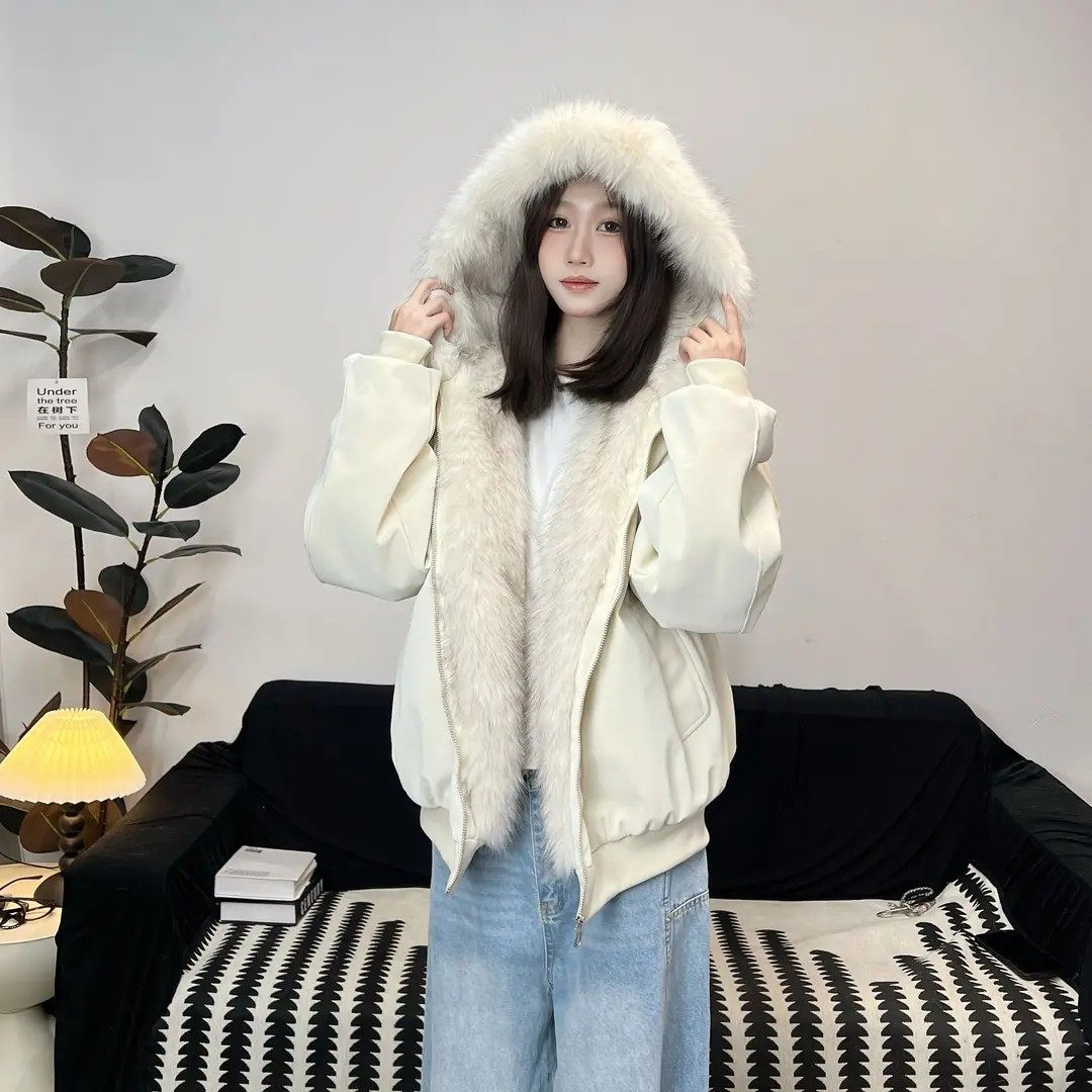 冬季连帽PU皮棉服男女同款情侣装加厚加绒座山雕保暖百搭棉衣外套,女装/女士精品,派克服,淘宝优惠券,粉丝福利购,淘宝优惠卷