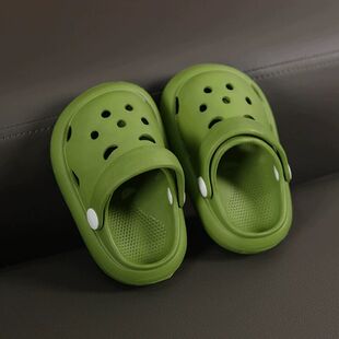 夏季踩屎感eva拖鞋小孩子男童女童宝宝洞洞鞋男款儿童防滑拖鞋夏2