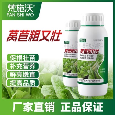 莴苣粗又壮莴笋增粗拉长嫩直粗壮鲜亮预防空心裂果高产专用叶面肥