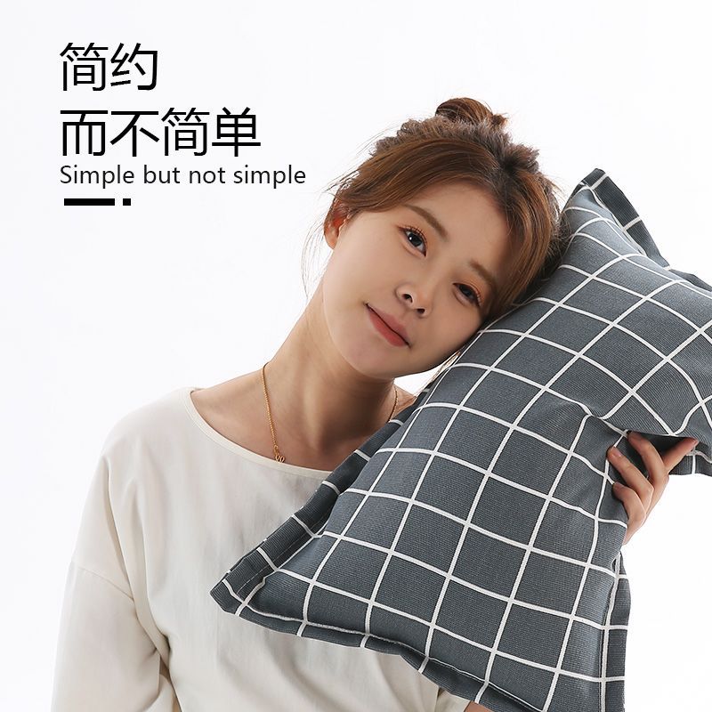 老粗布全荞麦枕头宿舍荞麦枕芯枕套成人护颈椎枕助睡眠枕男女枕头